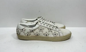 Saint Laurent Star Court Classic Low Distressed Leather YSL Women’s Size 10 / 40 - Picture 1 of 8