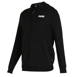 Puma ESSENTIAL FULL-ZIP TR Men's Hoodie Sweatshirt Black 84724201 - Picture 1 of 4
