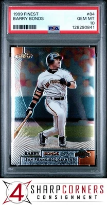 1999 FINEST #84 BARRY BONDS GIANTS PSA 10 - Image 1 of 3