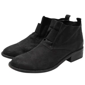 Stivaletto Eileen Fisher Soul Tumbled Nubuck stivaletto donna 7,5 nero scarpa classica - Foto 1 di 11