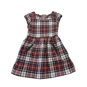 Gap Plaid Holiday Dress Size 4/5 - Picture 1 of 7