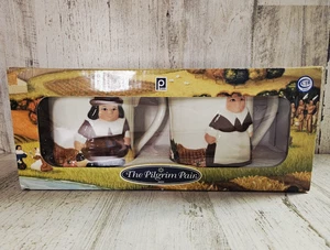 PUBLIX THE PILGRIM PAIR THANKSGIVING COFFEE MUGS SET OF 2 NEW IN BOX - Picture 1 of 6