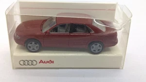 Rietze 1:87 Audi A8 4.2 quattro 4D sedán rojo oscuro en Audi publicidad embalaje original (48) - Imagen 1 de 3