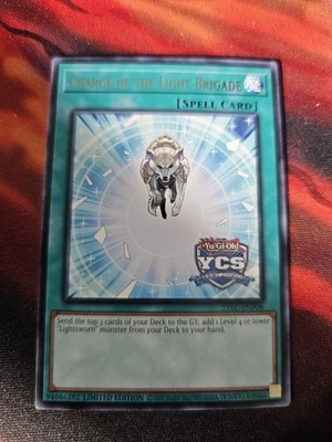 Charge of the Light Brigade - Rare - 25YC-ENP08 - YCS Stamped - NEW Prize Card - Image 1 of 2