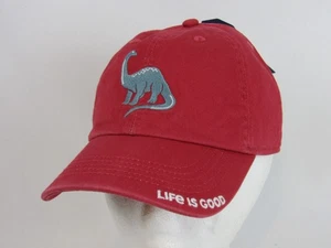 Life is Good Chill Cap “Tacosaurus” Youth L/XL Adjustable Cap-Red-Strapback-NWT - Picture 1 of 5