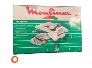 1990er Moulinex Julienne No1 Reibe mit 5 Messern  Kurbel in OVP ungenutzt Franc - Bild 1 von 2