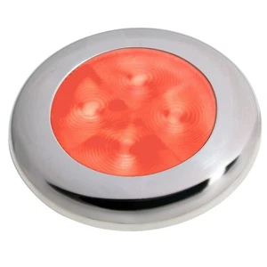 Hella Marine Slim Line LED 'Enhanced Brightness' Round Courtesy Lamp - Red LED - - Picture 1 of 1