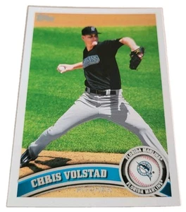 2011 Topps Chris Volstad #127 Florida Marlins MLB Baseball Card (N4 - Picture 1 of 2