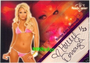 2008 BENCHWARMER LIMITED AUTO: HOLLEY ANN DORROUGH #1/25 AUTOGRAPH 1/1