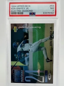 1994 Upper Deck Ken Griffey Jr. Electric Diamond #53 PSA NM 7 - Picture 1 of 2
