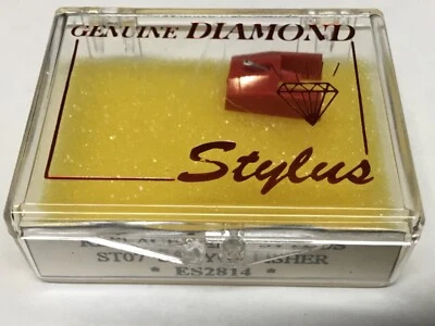 ES2814 Sanyo Fisher ST07 Diamond Stylus Needle Red - Изображение 1 из 3