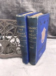 The Ceramic Art Of Great Britain By Llewellynn Jewitt 2 Volumes HB 1878 Virtue - Picture 1 of 21