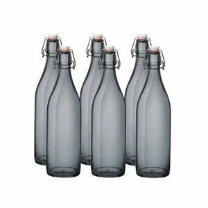 Bormioli Rocco 33.75oz Swing Top Giara Glass Bottles - Gray | 6-pack - Picture 1 of 2