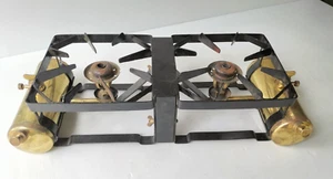 Scarce Vintage Camp Pressure Stove Companion 2 Burner 2 Tank Fuel Kero Stove- AF - Bild 1 von 12