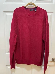 Suéter Pullover Para Hombre Saddlebred Cuello Redondo Talla L Rojo 100% Algodón - Imagen 1 de 7