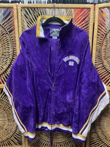 Vtg O.D.P NBA Los Angeles Lakers Kobe Bryant #8 Velour Warm Up Suit Size XL - Picture 1 of 10