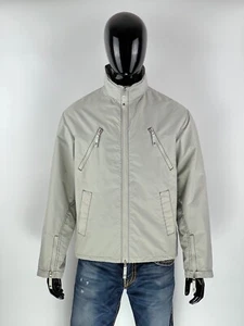 Vintage Armani Jeans Men's Gray Nylon Jacket Size EU48 - Picture 1 of 11