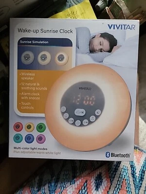 Vivitar- Bluetooth Wake-Up Sunrise & Bedtime Clock & Sound Machine - Image 1 of 2