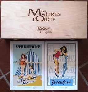 VALLES - Coffret Bois LES MAITRES DE L'ORGE 7 verres à bière + 2 sérigraphies - Picture 1 of 2