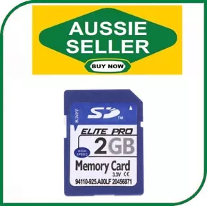 2Gb SD Secure Digital Flash Memory Card Legacy Old Camera Recorder Reader 2G NEW - Picture 1 of 1