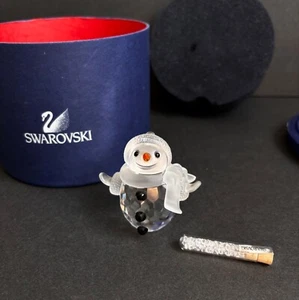 Swarovski Crystal Pupazzo di Neve Statuina Cristallo Fiocchi di Neve Scatola Nuova 250229 - Foto 1 di 12