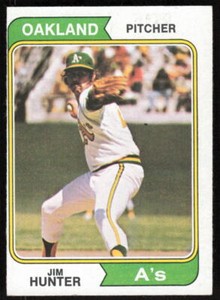 1974 Topps  #7 Jim Hunter