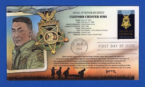 Scott 4823 Army Medal of Honor Hand Painted Bevil First Day Cover 9/150 Cover