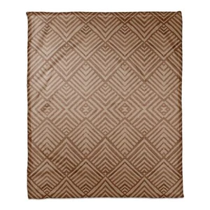 Creative Products Rust Watercolor Diamond 50 x 60 Coral Fleece Blanket - Picture 1 of 3