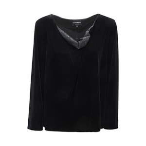 I6716 BLUSA VELLUTO DONNA EMPORIO ARMANI WOMAN VELVET SHIRT - Imagen 1 de 4