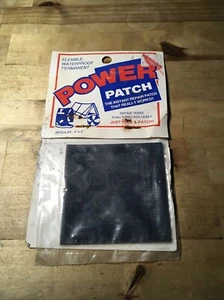 Vintage 3”x3” Black Vinyl Tarp Patch Thick Waterproof Power Patch - Bild 1 von 5