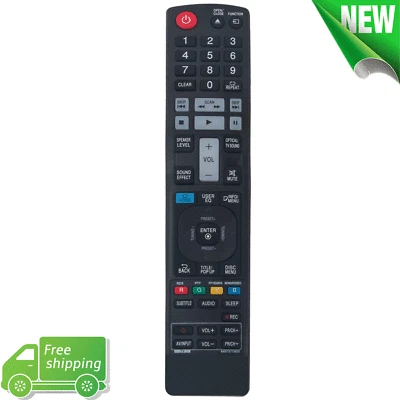 AKB73775633 Replacement Remote Control for LG 3D Blu-ray DVD Home Cinema System - Image 1 of 4
