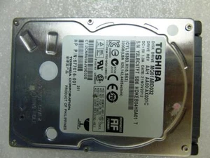 Disco duro para computadora portátil HP 677016-001 Toshiba MQ01ABD032 320 GB SATA HDD SATA 2,5" - Imagen 1 de 7