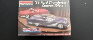 MONOGRAM ‘58 Ford Thunderbird Convertible 2 'n 1 NEW SEALED!! - Picture 1 of 5