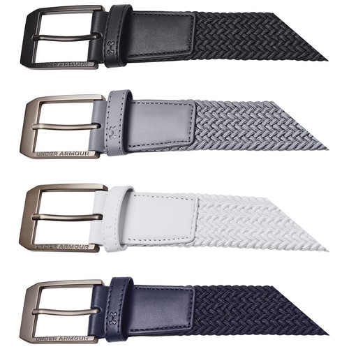 Under Armour Uomo Drive Intrecciato Golf Cintura Fibbia IN Metallo Regolabile