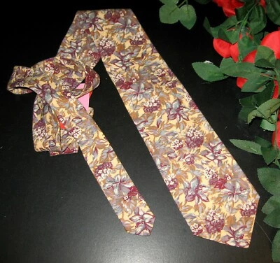 Rooster Men's Floral Necktie - Image 1 of 2