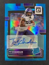 TY CHANDLER 2022 Donruss Optic Rated Rookie BLUE Prizm Auto /99 Autograph * ss