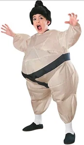 Sumo Wrestler aufblasbares Kinderkostüm Standard Halloween Einheitsgröße - Bild 1 von 2