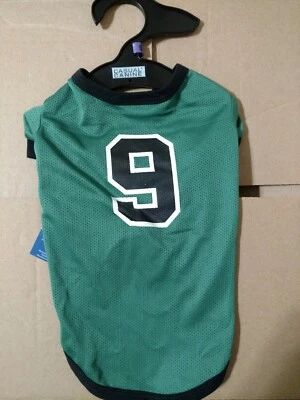 Camiseta deportiva de malla verde y negra para perro talla S Foto 1 de 4