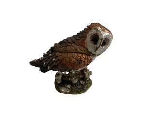 Eule Schmuckschatulle Schmuck Klappdeckel Magnetverschluss emailliert innen - Bild 1 von 11