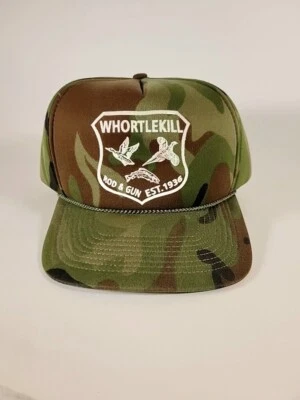 Vtg Hat Whortlekill N.Y.Rod and Gun Foam Camo Snapback Hunting Trucker Retro - Image 1 of 4