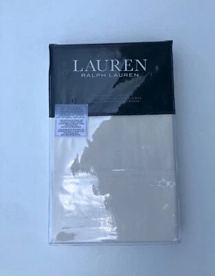 Ralph Lauren SLOANE Two Standard Pillowcases 20x32 Ivory - Image 1 of 2