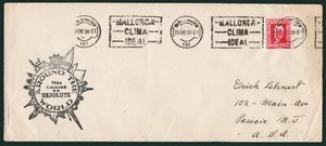 España - Paquebot - Edi o 669 - Mat rodillo "Palma 25/1/34" + marca "A round the - Imagen 1 de 1