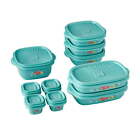 20-Piece Food Storage Set with BPA-Free Plastic Containers.Breezy Blossom