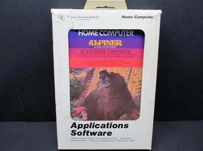 Alpiner, TI-99/4A, Cartridge, Texas Instruments, 1982, CIB - Image 1 of 4