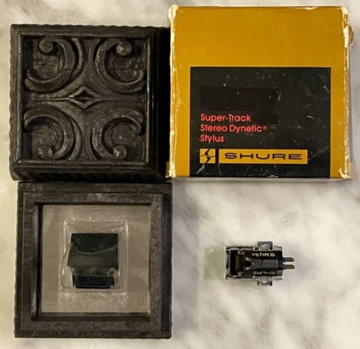 SHURE V15 TYPE III CARTRIDGE & NEW "TONAR" VN35E STYLUS IN DISPLAY CASE + BOX ; - Image 1 of 4