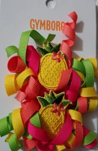 Gymboree Pineapple Punch Hair Clips Size 3 4 5 6 7 NWT - Picture 1 of 3