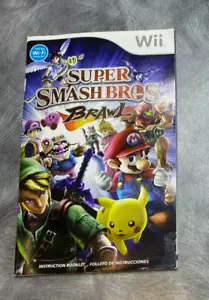 (Manual Only) Super Smash Bros Brawl Nintendo Wii Instruction Booklet NICE! * - Picture 1 of 4