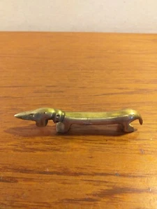Vintage Figural bottle opener Brass Dachshund, c1950 - Picture 1 of 16