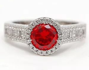 1CT Fire Garnet & Topaz 925 Solid Sterling Silver Ring Jewelry Sz 6 &6-5 - Imagen 1 de 4