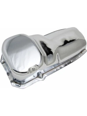 Trans-Dapt Engine Oil Pan OEM Style Rear Sump 4 qt Stock Depth Steel Chr (9397) - Image 1 of 4